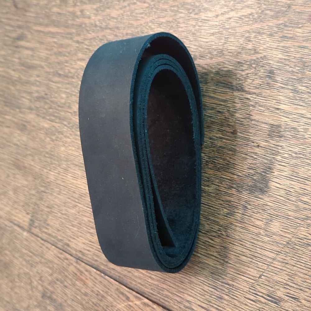 Black leather strip
